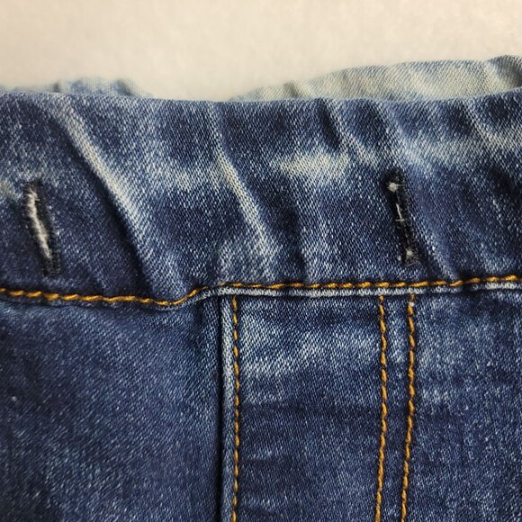 Hype Women's Blue Denim Joggers Size 21/22 - Stretchy Comfortable Elastic Waist - Picture 6 of 12